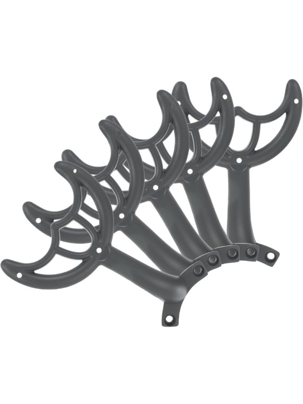 52" Ceiling Fan Blade Replacement Kit - 5 Grey Blades & Mounting Bracket
